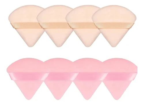 8pcs Mujer Esponja Triangular Suave Maquillaje Facial