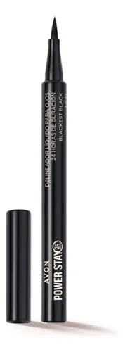 Delineador Líquido Para Ojos Power Stay Avon Blackest Black