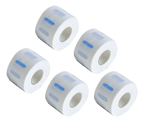 Tiras De Cuello, 5 Rollos De Papel Para Peluquería Elástico