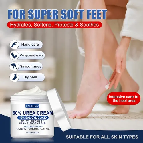 Crema For Manos Y Pies Con 60% De Urea, Hidratación (*) Hy