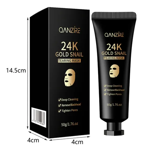 Mascarilla Exfoliante Gold Leaf De 24 Quilates Para El Cuida