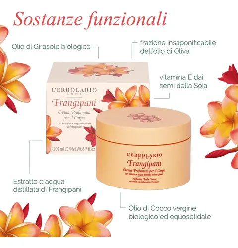 Manteca Corporal Hidratante L’erbolario Frangipani 200 Ml