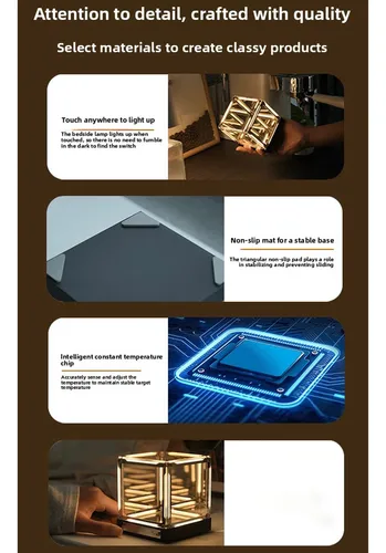 Espejo Nocturno Led Recargable 4d Mood Acrílico Space .