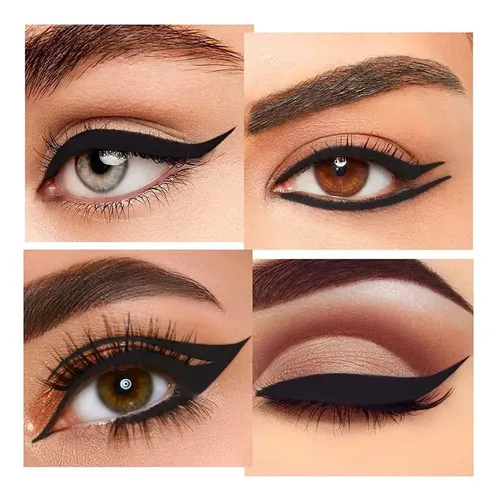 Kaely Lápiz Delineador De Ojos De Gel Negro, Lápiz