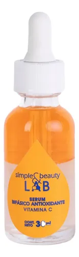 Serum Facial Bifásico Vitamina C Simple & Beauty 30ml Todo tipo de piel