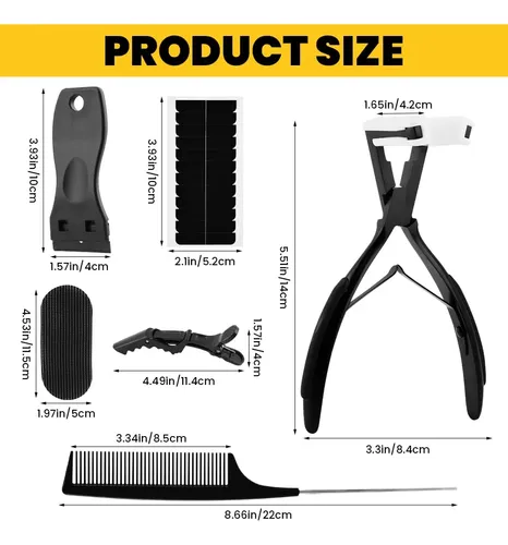 Kit De Herramientas Para Extensiones De Cabello Arivlune Con