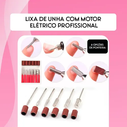 Lijadora Eléctrica Bahrein Profesional Rosa Portátil For