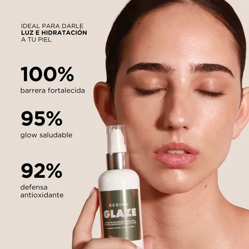 Crema De Día Glaze Barrera Protectora Y Glow Regina 80g