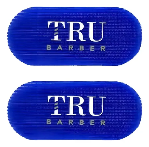 Pack Sujetadores Tru Barber Azul + Navaja Sensei con Filos