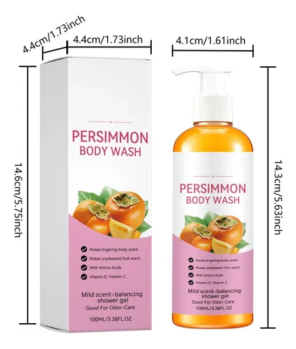 Jabones Líquidos Con Caqui, Gel De Baño, Control De Olores,