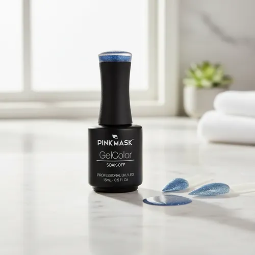 Base Coat Blueberry Jelly Reflective 15ml Pink Mask