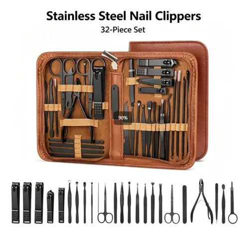 Kit De Manicura Y Pedicura 32 En 1