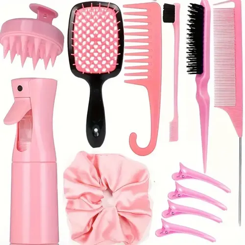 Juego De 12 Peines De Peluquería Domésticos Y