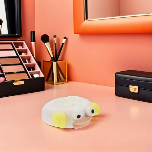 Cinta Para Lavar Rostro Con Diseño De Ojos, Suave Y