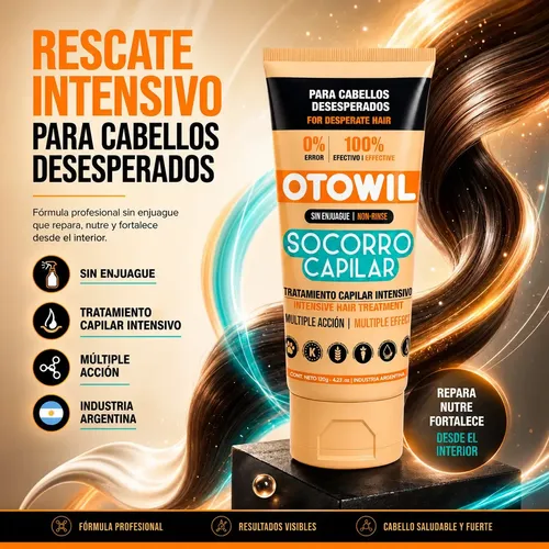 Crema Para Peinar Socorro Capilar Sin Enjuague X120g