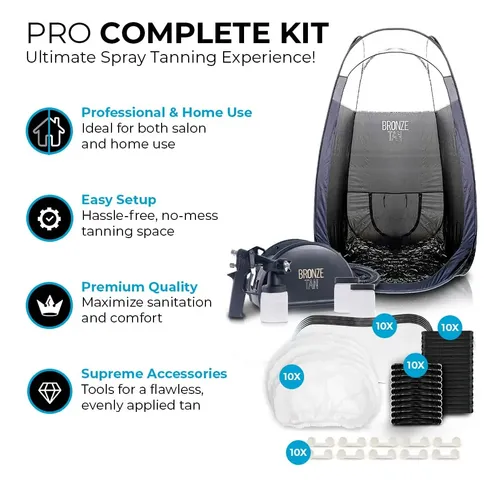 Kit Esencial Para Bronceado En Spray Bronze Tan Profesional