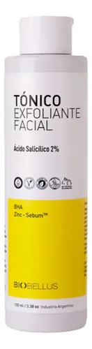 Tonico Exfoliante Facial Biobellus Acido Salicilico Vegano