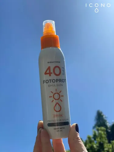 Protector Solar Icono Fotoprot Fps40 Invisible E Incoloro