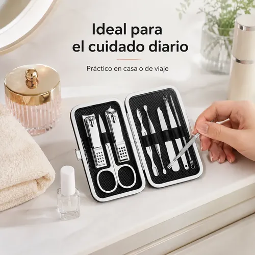Set De Acero Inoxidable Para El Cuidado De Uñas Y Pies