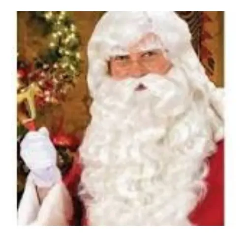 Peluca Papa Noel Santa Claus Con Barba Navidad Disfraz