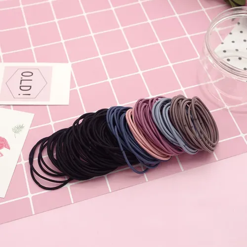 200 Unidades De Cintas Elásticas Para El Pelo Sin Costuras Y