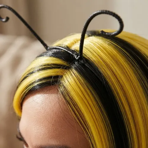 Peluca Abejita Con Elastico Ajustable