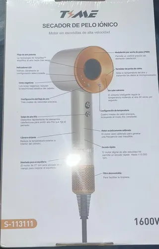 Secador De Pelo Premium Ultra Ionico Frio Calor Difusor