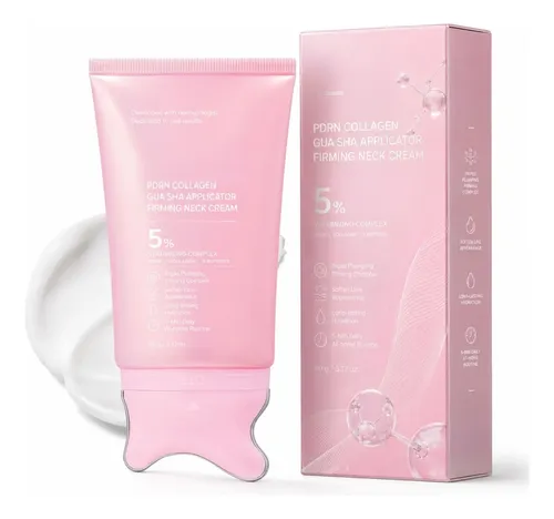 Crema Antiarrugas Pdrn Gua Sha Para El Cuello, Reafirmante Y Suav