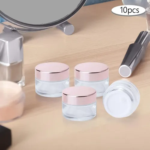 10x Frascos De Vidrio Para Cosméticos Frascos De 10g