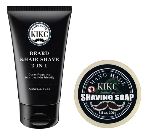 Jabón De Afeitar Kikc Y Crema De Afeitar, Jabón De Afeitado