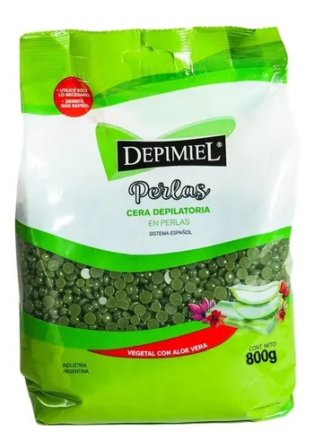 Depimiel Cera Depilatoria Perlas Vegetal Aloe Vera X 800gr