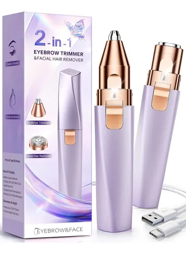 Depiladora Eléctrica Recargable 2 En 1 Para Mujer