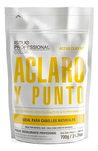 Polvo Decolorante Issue Active Aclaro Y Punto Amarillo 700 G