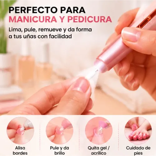 Lijadora De Uñas Eléctrica Mini Kit Manicura