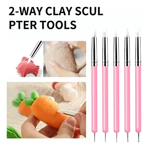 Set Profesional Uñas 10 Piezas Rosa Para Nail Art 3d