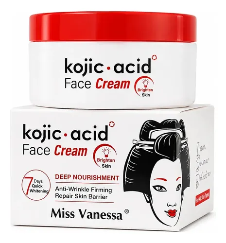 Crema Facial Aclarante Ácido Kójico Antiarrugas X 100g Todo Tipo De Piel Día/noche
