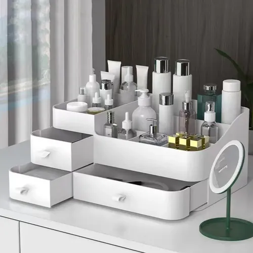 Organizador De Maquillaje De Gran Capacidad De 1 Pieza Con C