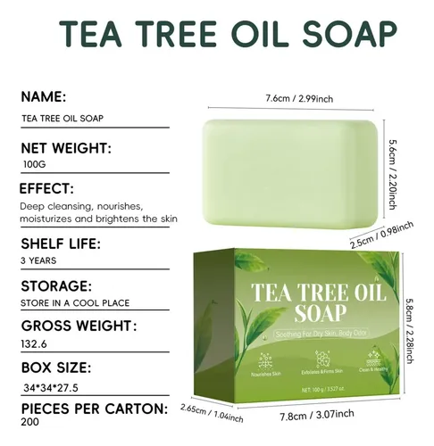 Útil Jabón De Árbol, Jabón Facial Y Corporal, Calmante Y Hum