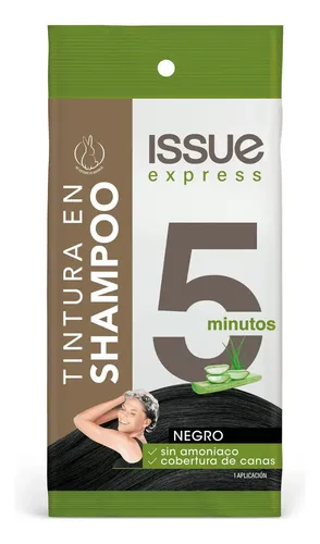 ISSUE EXPRESS 5MIN TINTURA EN SHAMPOO COLOR NEGRO X 1 UNIDAD