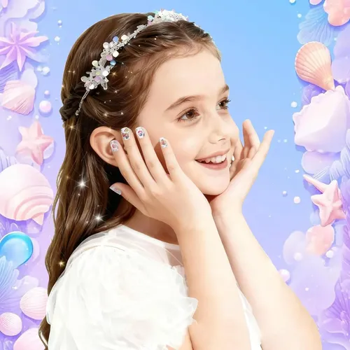 Pegatinas De Uñas Laza Para Niños De Larga Duración, 10 Hoja