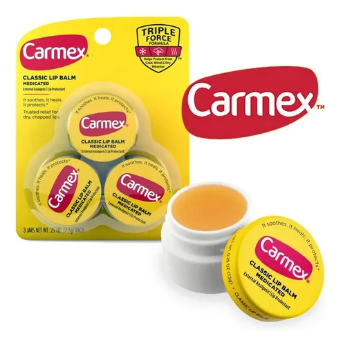 Balsamo Carmex Medicated X 3 Unidades Solo Envió