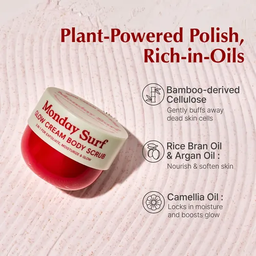 Exfoliante Corporal Monday Surf Glow Cream 280 Ml Con Aceite