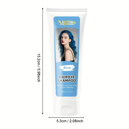 Tinte Shampoo Azul Para Fijar Y Proteger, Efecto Duradero