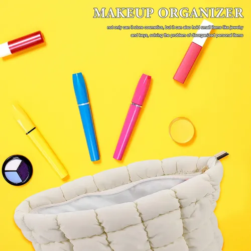 Bolsa De Maquillaje Esponjosa Para Viajes, Bonita, Z