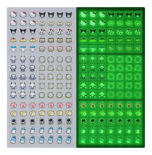 Stickers Uñas Brillan En La Oscuridad Kuromi X 3000