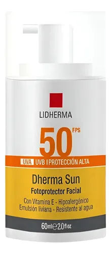 Lidherma Dherma Sun Protector Solar Facial Uva 50 Facial Uvb