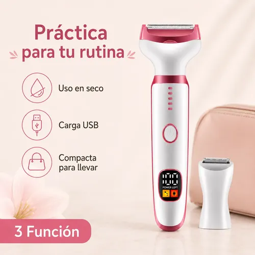 Depiladora Mujer Eléctrica 5 En 1 Facial Cejas Usb Portatil
