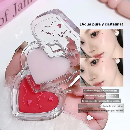 Rubor Corazón Iluminador Facial Efecto Glowy Natural