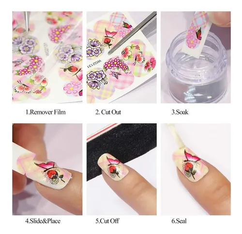 Adhesivos Para Uñas Bfy Thanksgiving Fall Water Transfer, 12