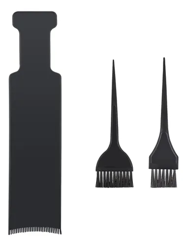 Cepillo Largo Para Teñir El Cabello Lurrose, 3 Unidades, Con Negro